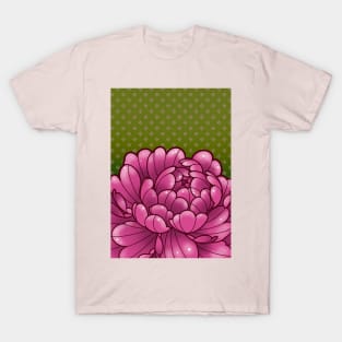 cute cartoony peony flower T-Shirt